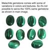JEWELOPORIUM Green Malachite Silver Necklace, 925 Sterling Silver Pendant for Women, Real Round Gemstone Boho Jewelry view 3