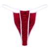 ACSUSS Sexy Men's Christmas Santa Hat G-String Gag Gift Bikini Thongs Fancy Costume Santa Bell Medium view 4