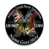 Always Loved Never Forgotten Memorial Decal Butterfly 4"x 5" Pack of 6 view 1