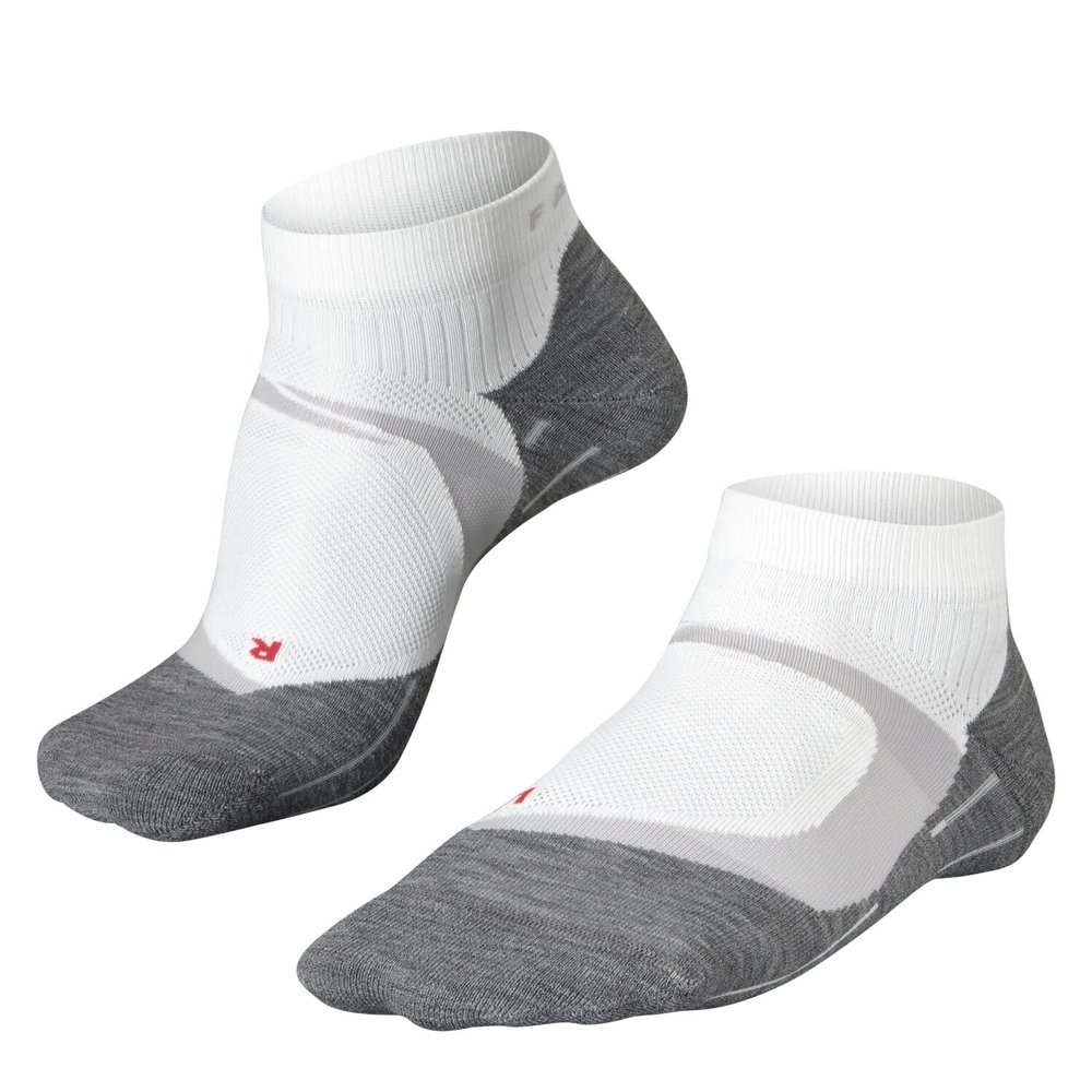 FALKE Women's RU4 Endurance Cool Short Running Socks, Quarter, Medium Cushion, Breathable Quick Dry, Cooling, Nylon, White (White-Mix 2020), 9.5-10.5, 1 Pair
