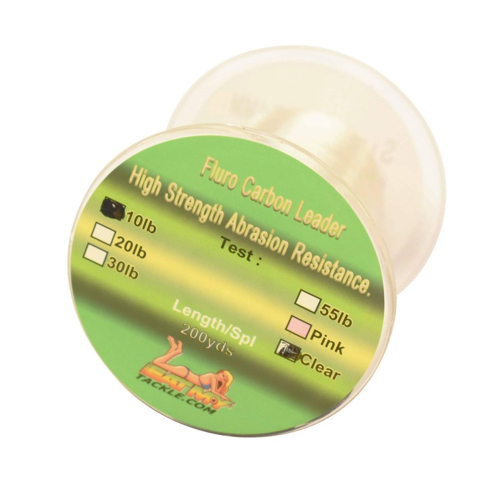 EatMyTackle Fluorocarbon Fishing Leader - 200 Yards (10 lb., Clear) (.066/foot)