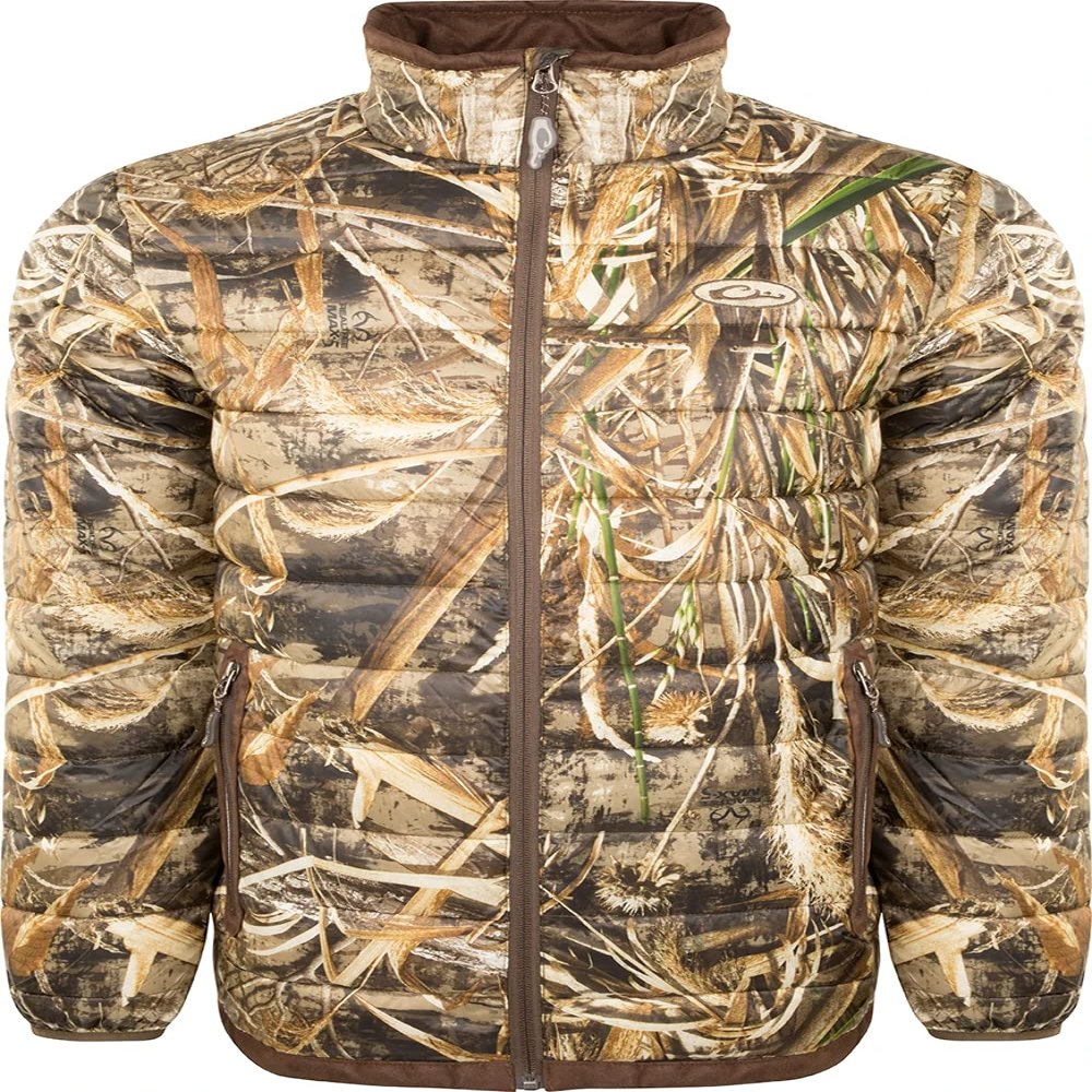 Drake Waterfowl LST Camo Double Down Layering Full Zip Realtree Max-5 Small