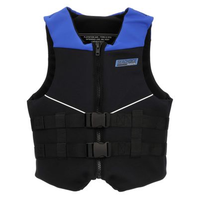 Seachoice Neoprene Multi-Sport Vest, Blue/Black, Large Size, Fits 40-44 in. Chest, Coast Guard Type III