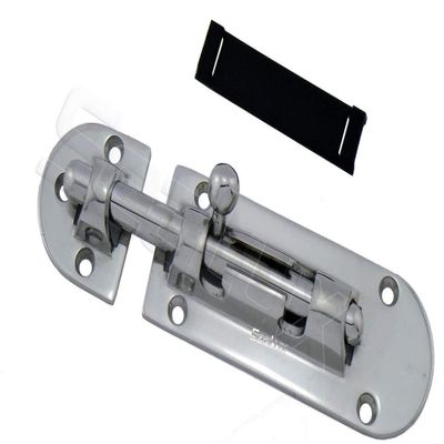 SeaLux Marine 316 Stainless Steel 5-1/4" Locker Latch Slide Barrel Bolt for Marine Boat Window/Door/Hatch (5-1/4")