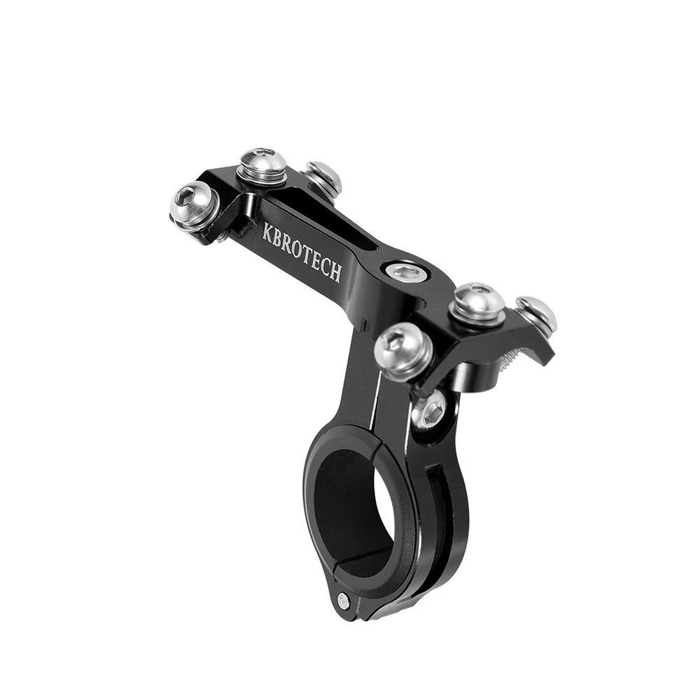 Bicycle Water Bottle Cage Holder Adapter Adjustable MTB Road Bike Handlebar Water Bottle Holder Seat Post Bottle Mount (Double Black)