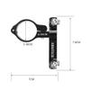 Bicycle Water Bottle Cage Holder Adapter Adjustable MTB Road Bike Handlebar Water Bottle Holder Seat Post Bottle Mount (Double Black) view 3
