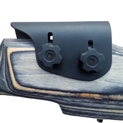 Matthew's Fabrication Adjustable Kydex Cheek Rest Riser .125" - CZ 455 TactiCool or Boyd's Pro Varmint Stocks (Bear Paw Left Handed - Black Oxide Bolts)