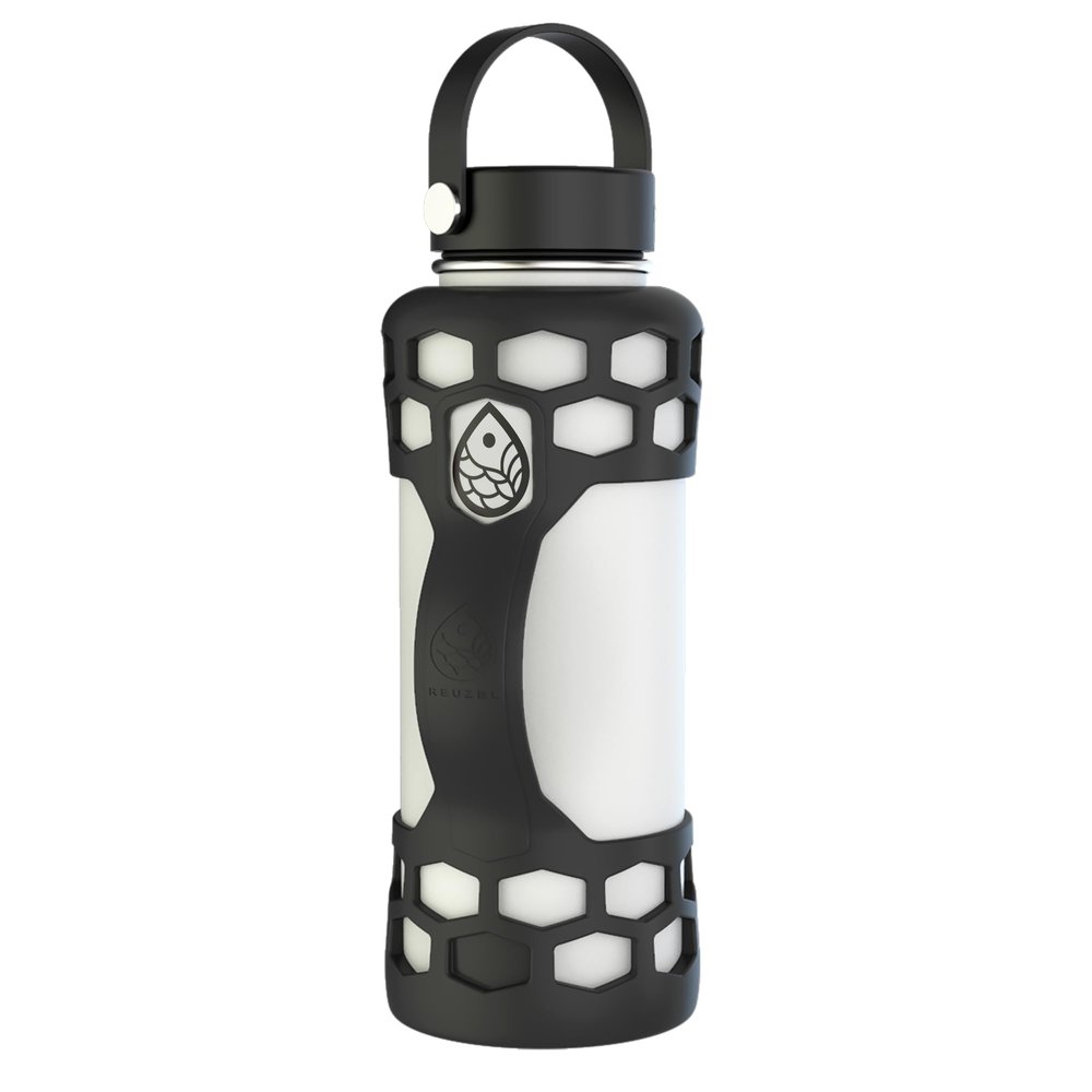 REUZBL Silicone Bottle Bumper with Patented Handle Fits Hydro Flask 21 oz Protective Bottle Boot Sleeve
