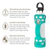 REUZBL Silicone Bottle Bumper with Patented Handle Fits Hydro Flask 21 oz Protective Bottle Boot Sleeve view 2
