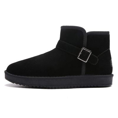 Boots Snow Men Women Winter Ankle Fur Lined Shoes Outdoor Warm Waterproof Booties Anti-Slip(5.5 M US Men - 6.5 M US Women,23 cm Heel to Toe