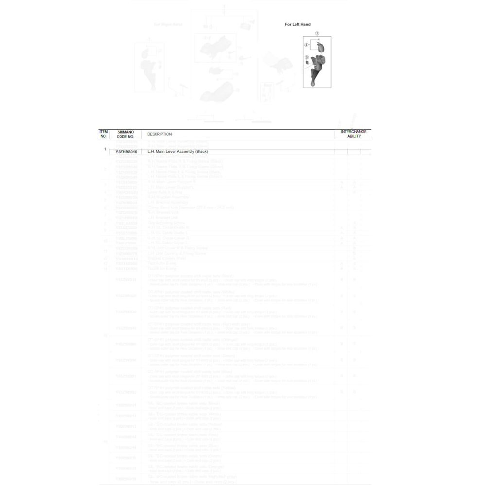 SHIMANO Spares Unisex's Y8ZH98010 Transport & Storage, None, One Size