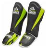 Pro Style Competition Muay Thai Shin Guards with Instep Protection for Kickboxing, MMA, and Combat Sports, Lightweight, Durable, and Adjustable, X-Large view 2