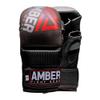 Contender Sparring MMA Gloves, Real Leather Hybrid Grappling Gloves for Martial Arts, Boxing, Combat Training, Open Palm, Padded Half Thumb, Shock-Absorbing Foam, Small/Medium view 1