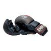 Contender Sparring MMA Gloves, Real Leather Hybrid Grappling Gloves for Martial Arts, Boxing, Combat Training, Open Palm, Padded Half Thumb, Shock-Absorbing Foam, Small/Medium view 2