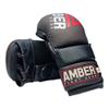 Contender Sparring MMA Gloves, Real Leather Hybrid Grappling Gloves for Martial Arts, Boxing, Combat Training, Open Palm, Padded Half Thumb, Shock-Absorbing Foam, Small/Medium view 3