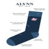 Alynn Men's Hipster Designer Power Polka Dot Design Luxury Crew Dress Socks (Blue & Coral) view 2