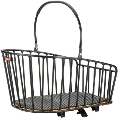 KLICKfix 2128019620 Unisex Adult Rear Basket 42 x 28 x 25 cm Black
