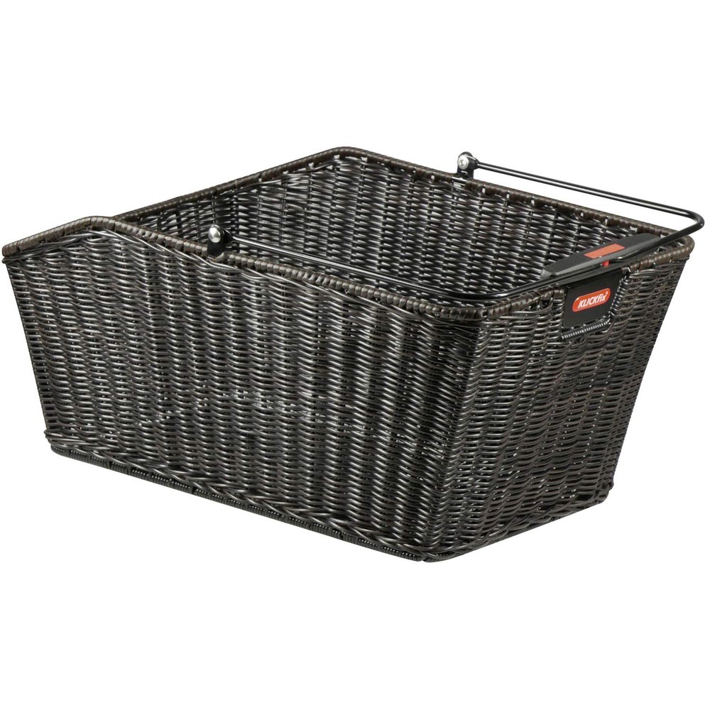 KLICKfix Unisex Adult Rear Basket 2128051930 Rear Wheel Basket, Black, 44 x 24 x 20 cm