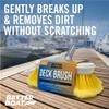 Soft Boat Deck Brush, Heavy-Duty Marine Brush Head, 8" Bristle with Bumper, 3/4" Thread Handle, for RV, Truck, and Auto Cleaning view 4