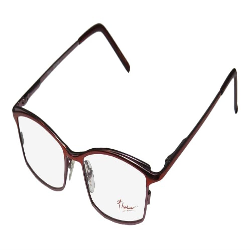 Thalia Grazia For Ladies/Women Full-Rim Spring Hinges Shape Upscale Sleek Vision Care Eyeglasses/Spectacles (50-16-135, Red/Lavender)