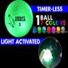 Night Eagle CV LED Golf Balls - Light Activated - No Timer - 6 Pack (7 Color Ball 6 Pack) view 2