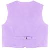 Vesuvio Napoli BOY'S Dress Vest & NeckTie Solid Lavender Purple Color Neck Tie Set size 4 view 2