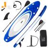 GYMAX Inflatable Stand Up Paddle Board, 6" SUP with Premium Complete Accessories, Backpack, Pump, Leash, Paddle & Removable Fins, Portable Stand Up Boat for All Skill Level view 1