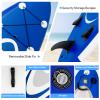 GYMAX Inflatable Stand Up Paddle Board, 6" SUP with Premium Complete Accessories, Backpack, Pump, Leash, Paddle & Removable Fins, Portable Stand Up Boat for All Skill Level view 2