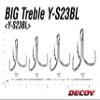 Decoy Y-S23 BL Treble Hook Heavy Duty Barbless Big Size 10/0 (0137) view 3