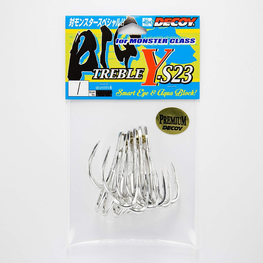 Decoy Big Treble for Monster Class Y-S23 Saltwater Fishing Treble Hook Size 10/0
