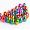 Blue Wing Olive Slotted Tungsten Beads for Fly Tying- 100 Pack (Rainbow, 4.6 mm (3/16")) view 1