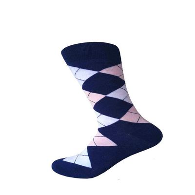 Boys Argyle Dress socks (Navy/Light Pink/White)