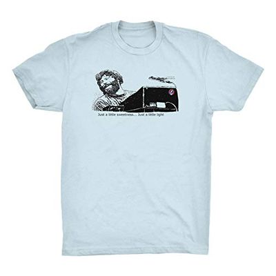 ZJ Designs Brent Mydland T-Shirt, Just a Little Light - Tour Lot Shakedown (Light Blue, XX-Large)