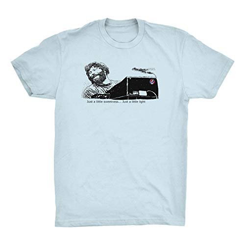 ZJ Designs Brent Mydland T-Shirt, Just a Little Light - Tour Lot Shakedown (Light Blue, XX-Large)