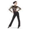 Alexandra Collection Just for Kix Black High Waist Jazz Pant Black Adult Small view 1