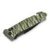 TB Outdoor 11060053 C.A.C. S200 3.75" Serrated Nitrox Blade Green Folding Knife view 2