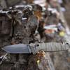 TB Outdoor 11060053 C.A.C. S200 3.75" Serrated Nitrox Blade Green Folding Knife view 4