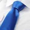 KissTies Boys Tie Royal Blue Satin Necktie For Kids Ties + Gift Box view 3