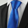 KissTies Boys Tie Royal Blue Satin Necktie For Kids Ties + Gift Box view 4