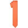 KissTies Tangerine Boys Tie Orange Satin Necktie For Kids Teens Ties + Gift Box view 3