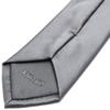 KissTies Boys Tie Gray Satin Youth Necktie For Teens Ties + Gift Box view 3
