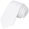 KissTies Boys' Tie White Satin Necktie For Kids Boys Ties + Gift Box view 1