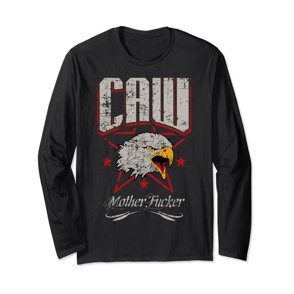 Caw Mother F Patriotic Eagle Long Sleeve For Real Americans