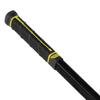 Buttendz Future Rubber Replacement Hockey Grip - Step Down Knob, Two-Tiered Player Knob with Twirl, Fits All Stick Sizes for Superior Control and Puck Feel (Black, Yellow Drip) view 1