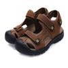 Asifn Men's Sports Hiking Sandals Adjustable Casual Athletic Fisherman Beach Leather Closed Toe Anti Collision Summer Yellow(11.5-12 M US view 1