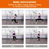 GYMAX Ballet Barre, Portable Pilates Barre Freestanding with Double Dance Bar Stable Construction, for Dancing Stretching Ballet (Silver) view 2