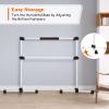 GYMAX Ballet Barre, Portable Pilates Barre Freestanding with Double Dance Bar Stable Construction, for Dancing Stretching Ballet (Silver) view 4