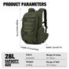 Mardingtop Tactical Molle Backpack for Men - 28L EDC Hiking & Motorcycle Backpack view 2