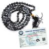 Reiki Crystal Products Black and Grey 108 Beads Crystal Snowflake Obsidian 6 mm Stone Mala for Men and Women view 1