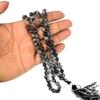 Reiki Crystal Products Black and Grey 108 Beads Crystal Snowflake Obsidian 6 mm Stone Mala for Men and Women view 3
